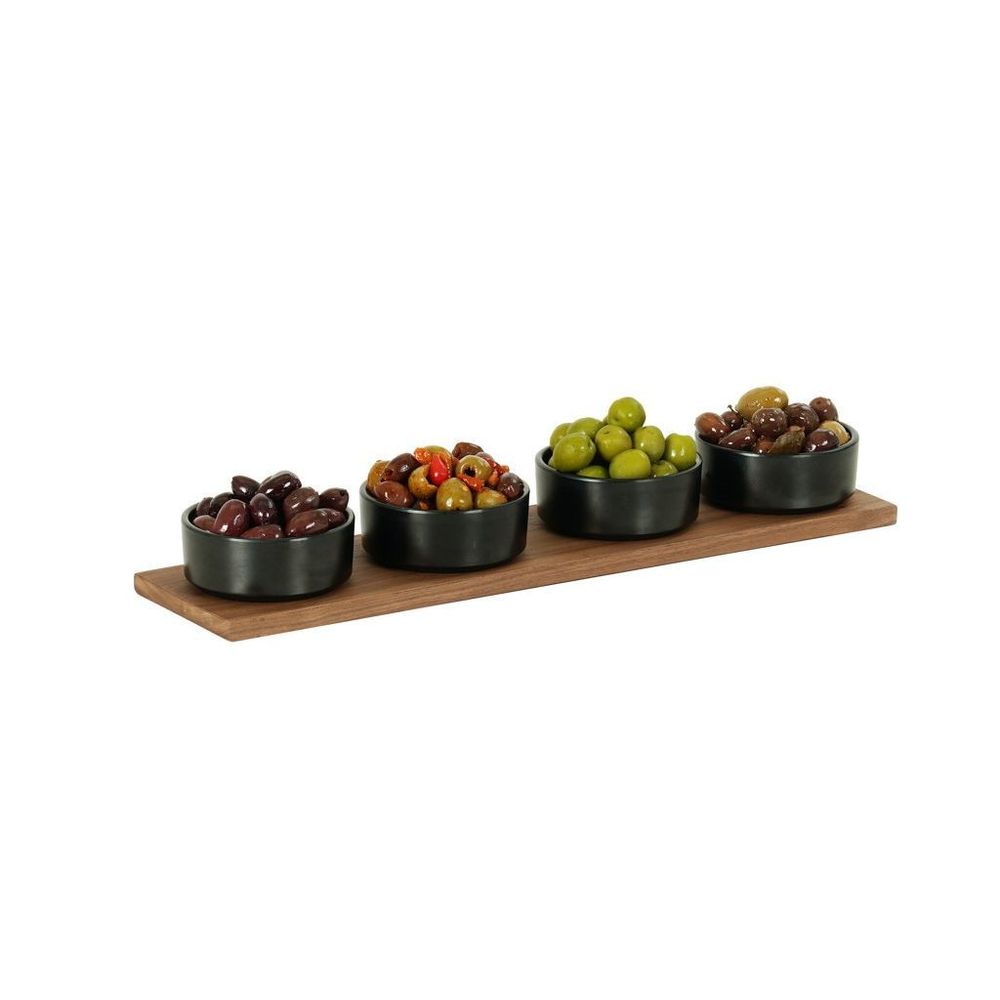 Cal-mil Sydney Walnut Serving Flats, 20 Inch Width X 6 Inch Depth X 0.75 Inch Height