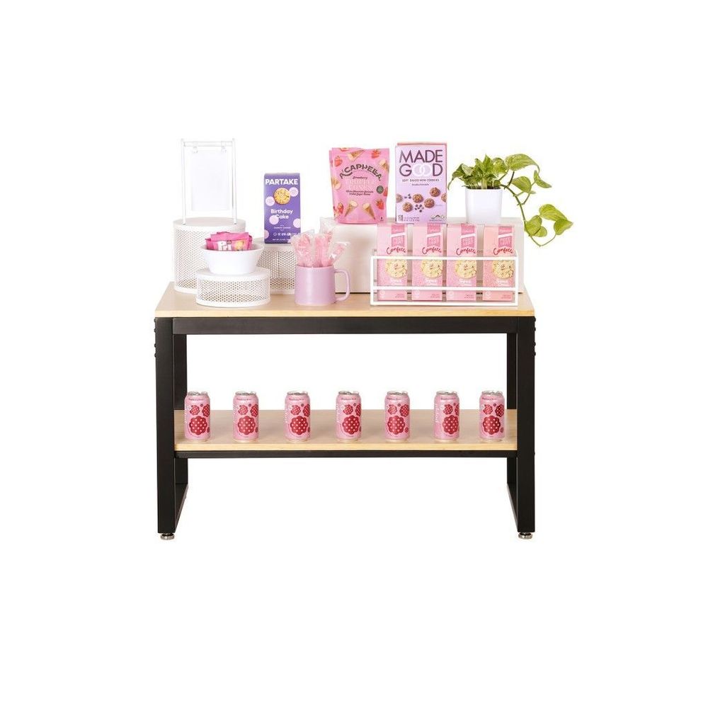 Cal-mil Blonde Nesting Table, 38 Inch Width X 18 Inch Depth X 27 7/8 Inch Height