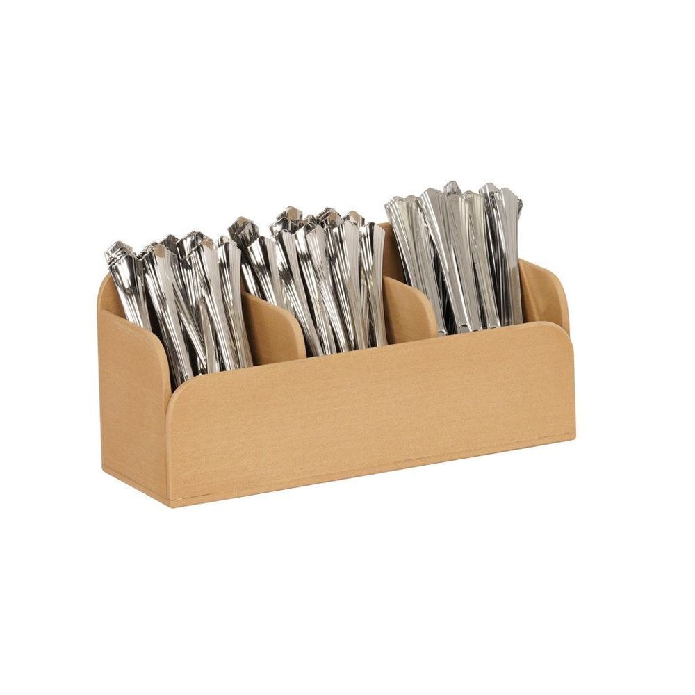 Cal-mil Renew 3 Section Silveware Holder, 13 Inch Width X 4.5 Inch Depth X 6 Inch Height