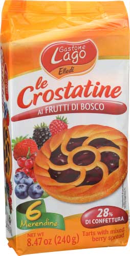 Gastone Lago Le Crostatine, Tart Itite Mixed Berry, 8.47 Ounce -- 8 Per Case