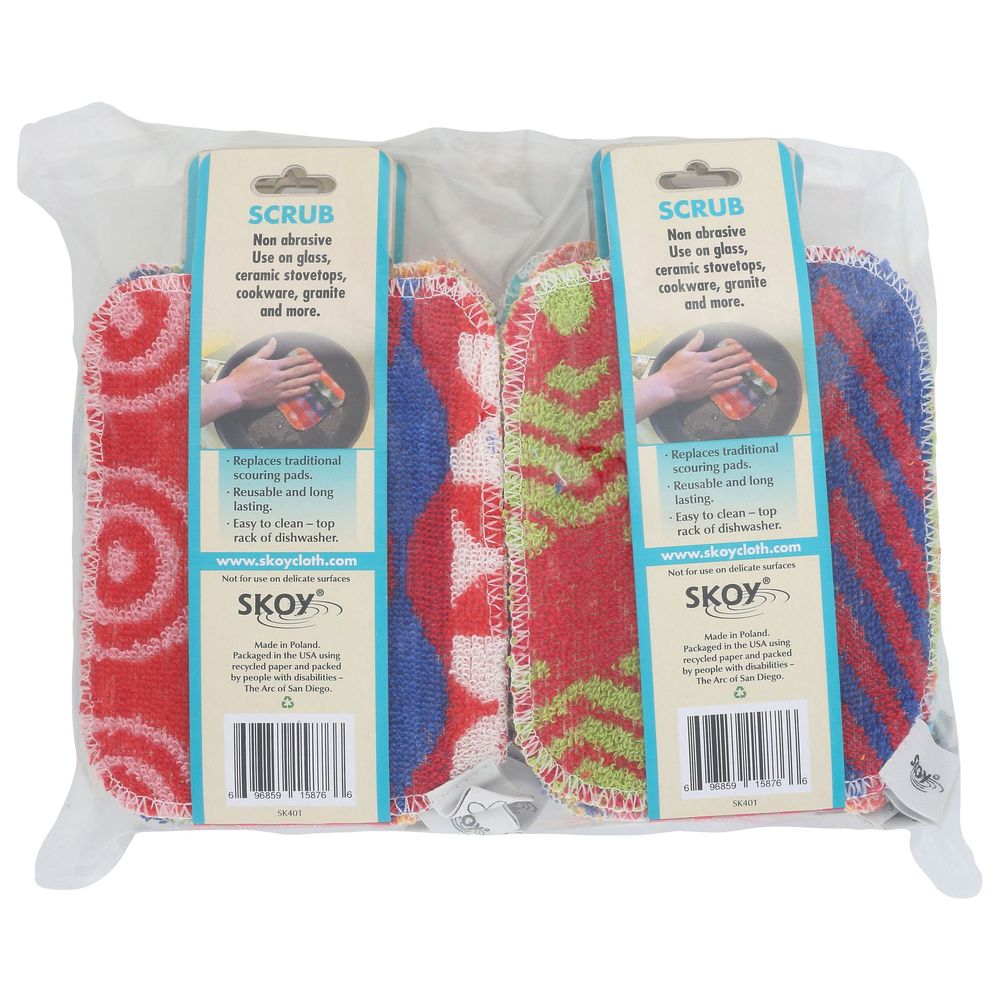 Skoy Assorted Color Scrub - Variety Pack, 2 count -- 12 per