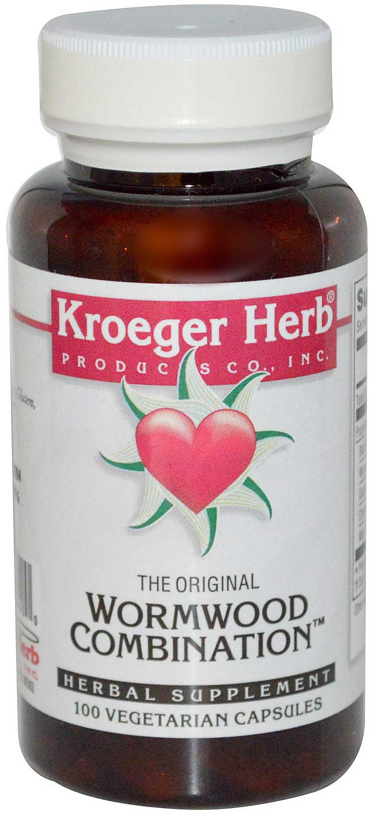 Kroeger Herb Wormwood Combination Veggie Capsule, 100 Count