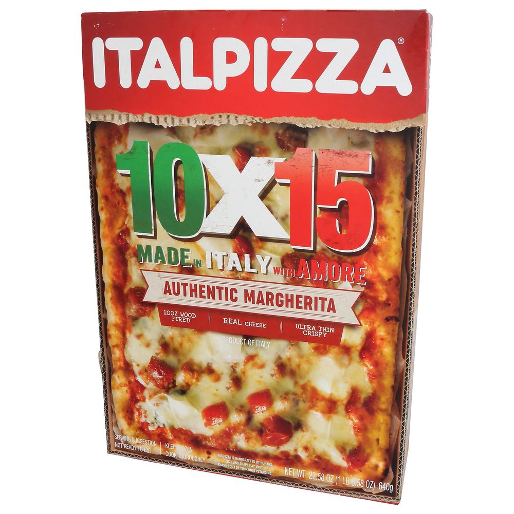 Italpizza 10 x 15 Italian Wood Fired Authentic Margherita Pizza