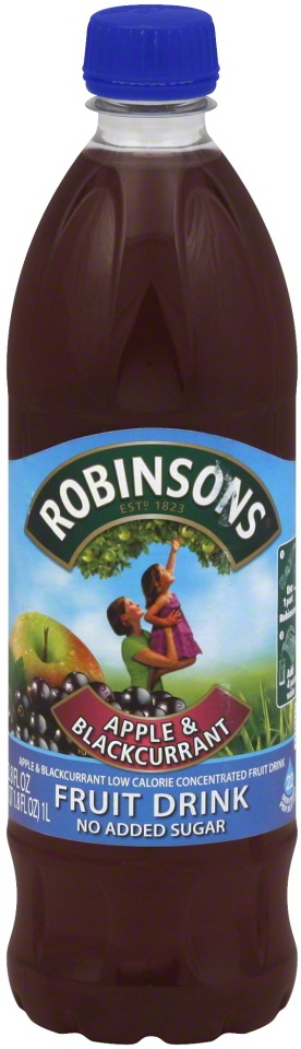Robinsons Apple And Blackcurrant Fruit Drink, 1 Liter -- 12 Per Case