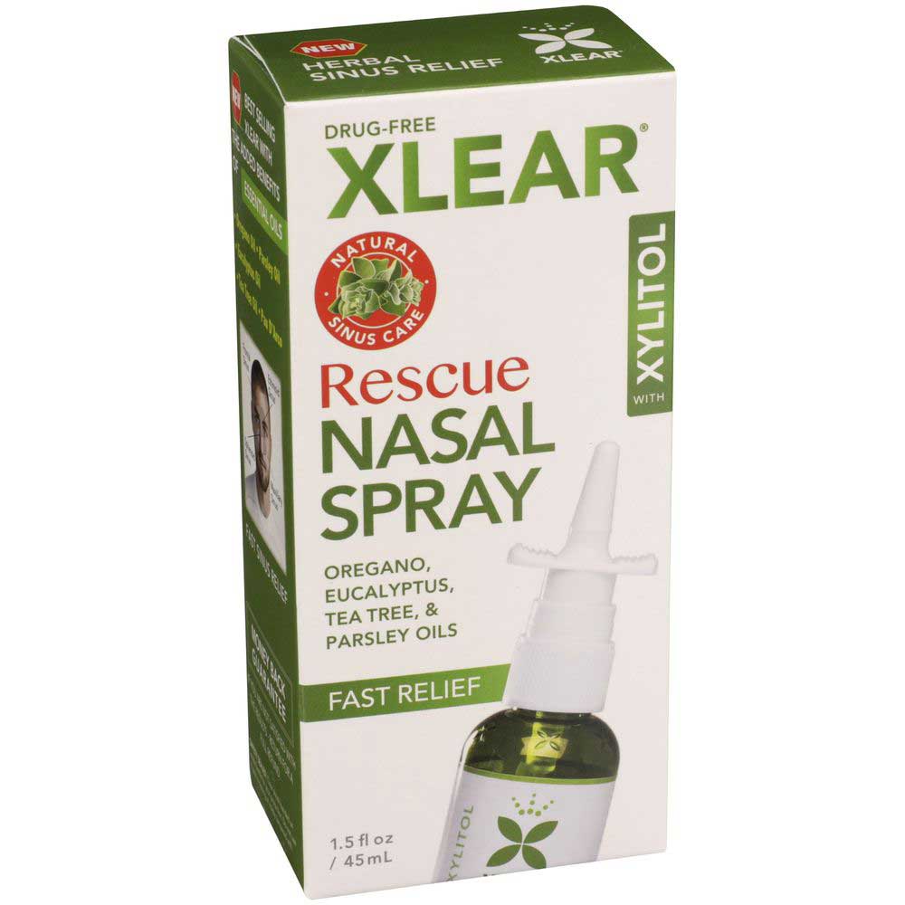 Xlear Rescue Nasal Spray With Xylitol, 1.5 Ounce