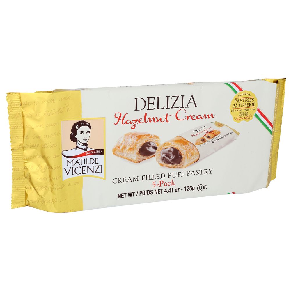 Matilde Vicenzi Hazelnut Cream Puff Pastry, 4.41 Ounce -- 8 Per Case