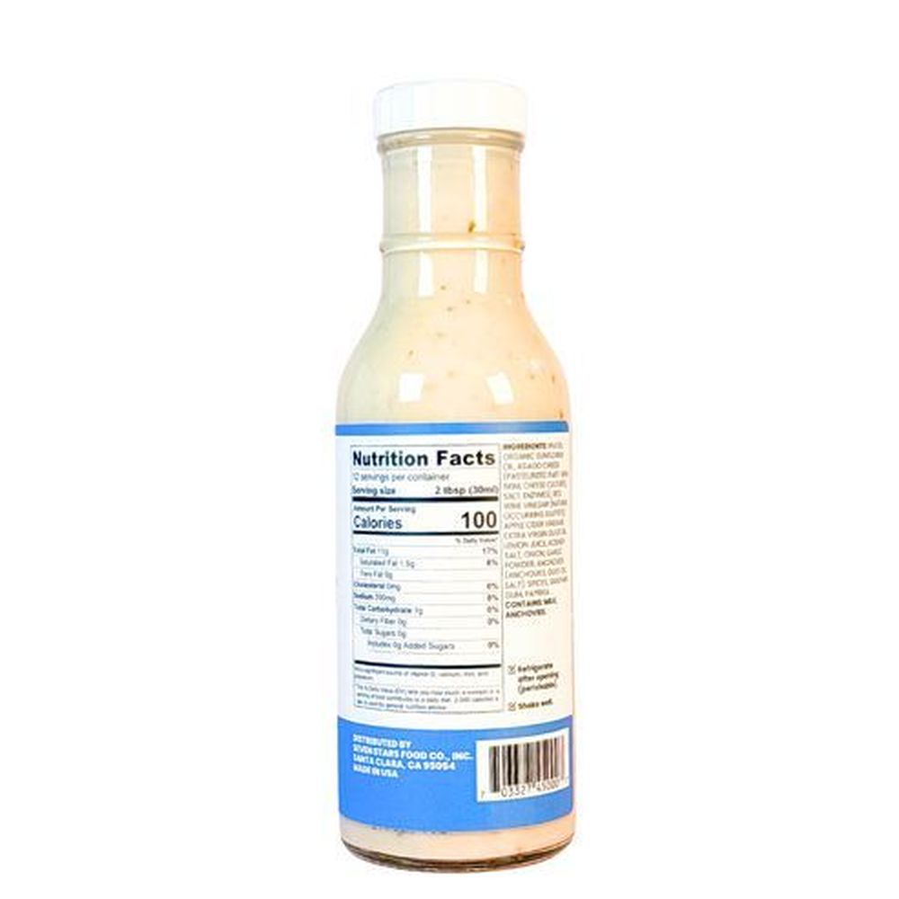 Jennysong Organic Asiago Caesar Dressing, 12 Fluid Ounce -- 6 Per Case