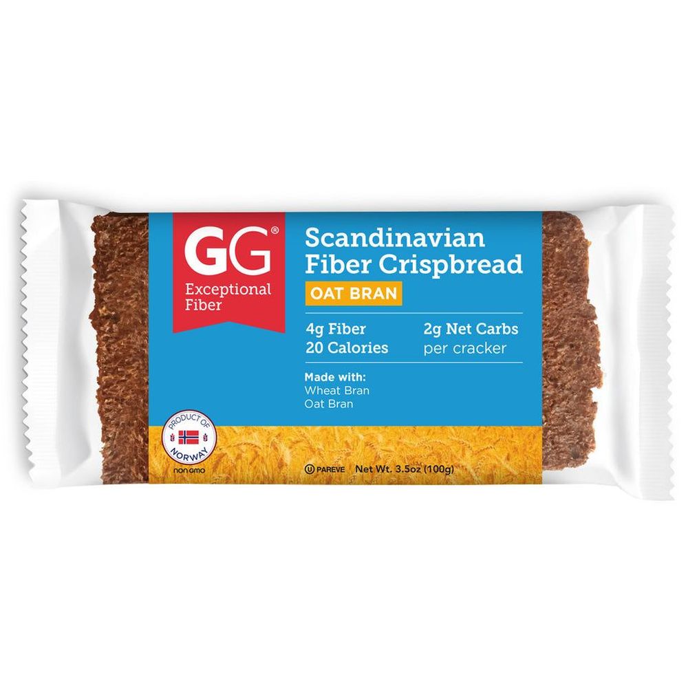 Gg Oat Bran Scandinavian Fiber Crispbread, 3.5 Ounce -- 15 Per Case