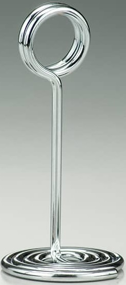 American Metalcraft Chrome Stainless Steel Swirl Base Number Stand, 2-1/2 Inch Dia. X 4 Inch