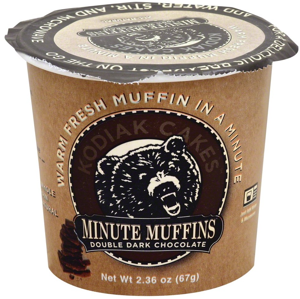 Kodiak Double Dark Chocolate Muffin Mix, 2.36 Ounce -- 12 per case