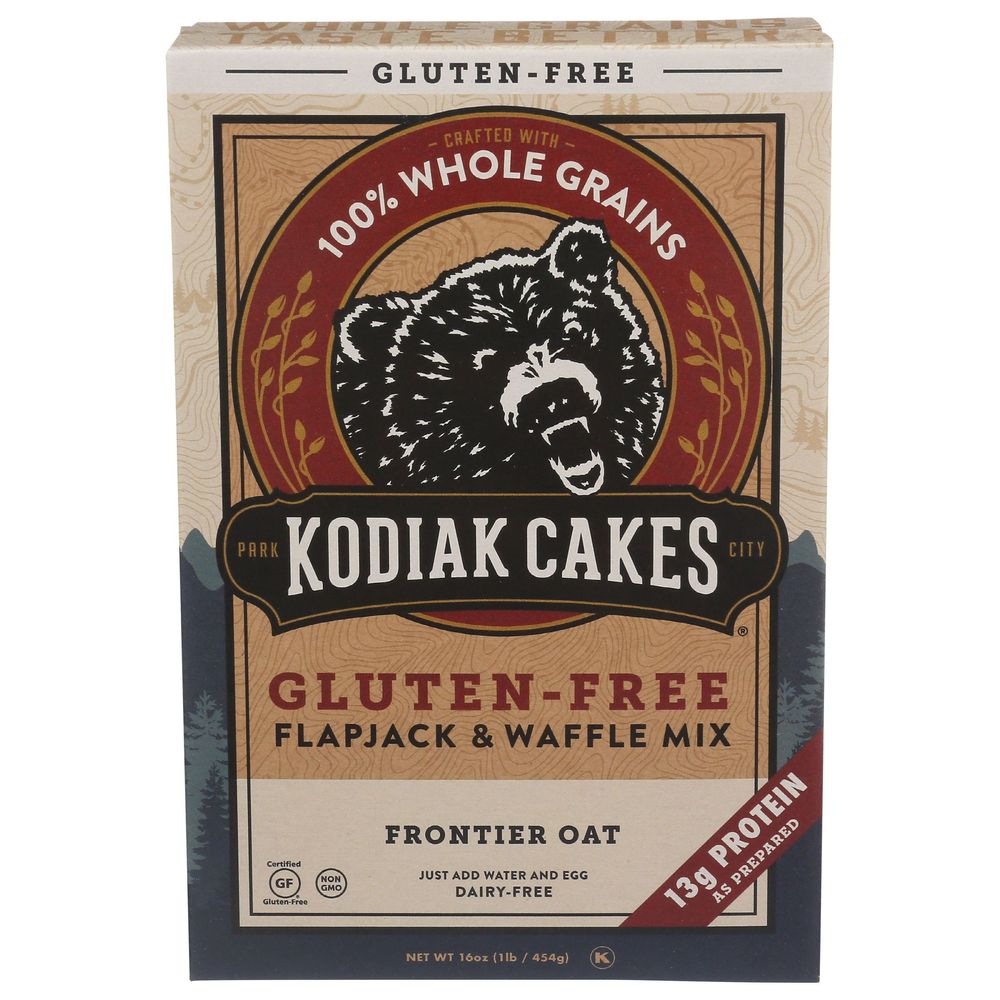 Kodiak Frontier Oat Flapjack and Waffle Mix, 16 Ounce -- 6 per case