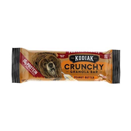 Kodiak Cakes Peanut Butter Crunchy Granola Bar, 12 Bars