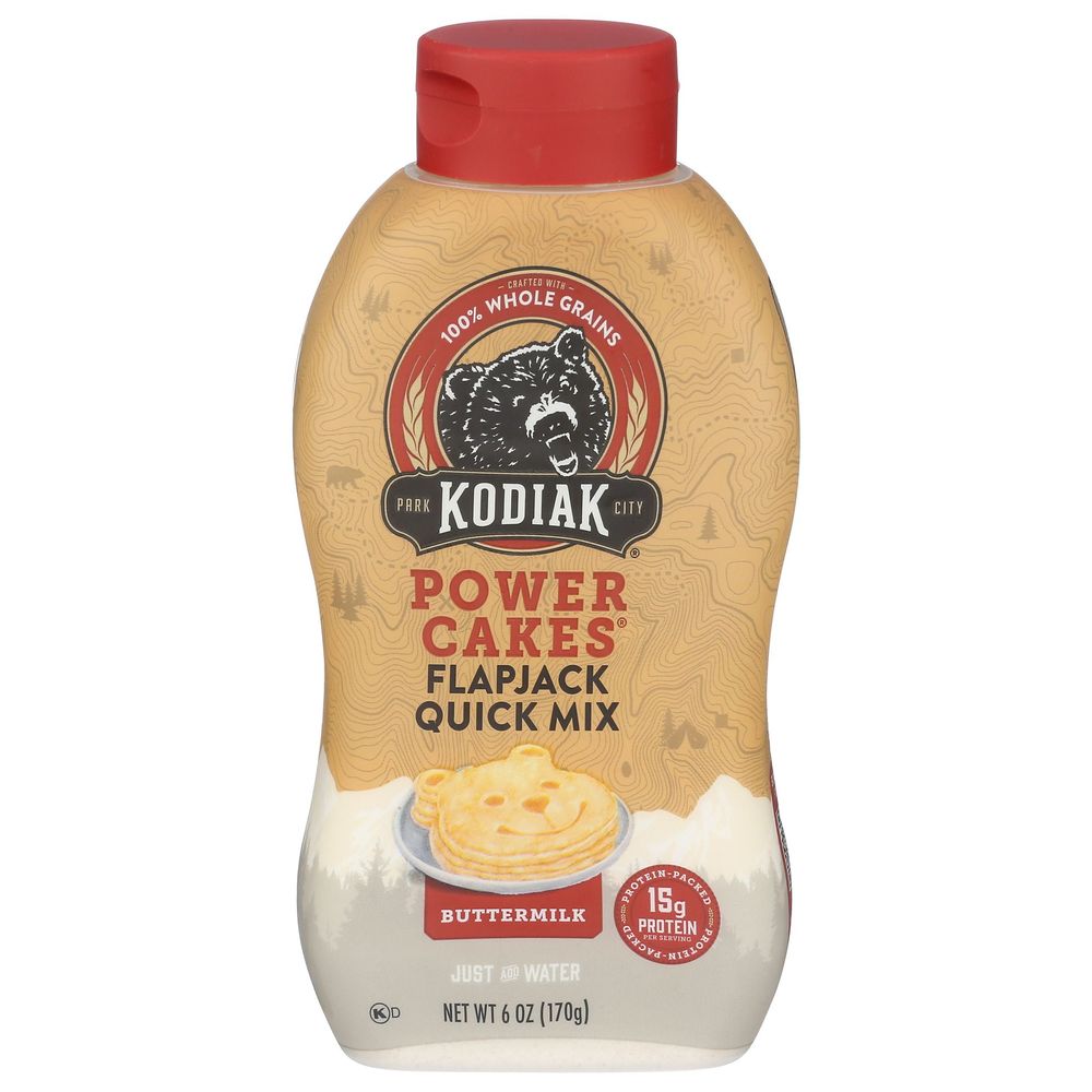 Kodiak Power Cakes Buttermilk Flapjack Quick Mix, 6 Ounce -- 6 per case