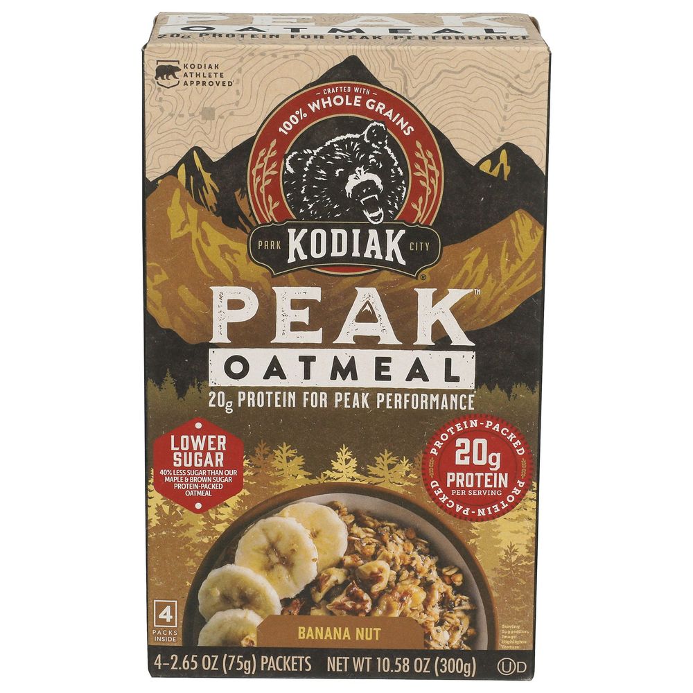 Kodiak Peak Banana Nut Oatmeal, 10.58 Ounce -- 6 per case