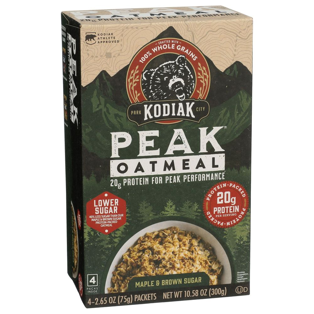 Kodiak Peak Maple And Brown Sugar Oatmeal, 10.58 Ounce -- 6 Per Case