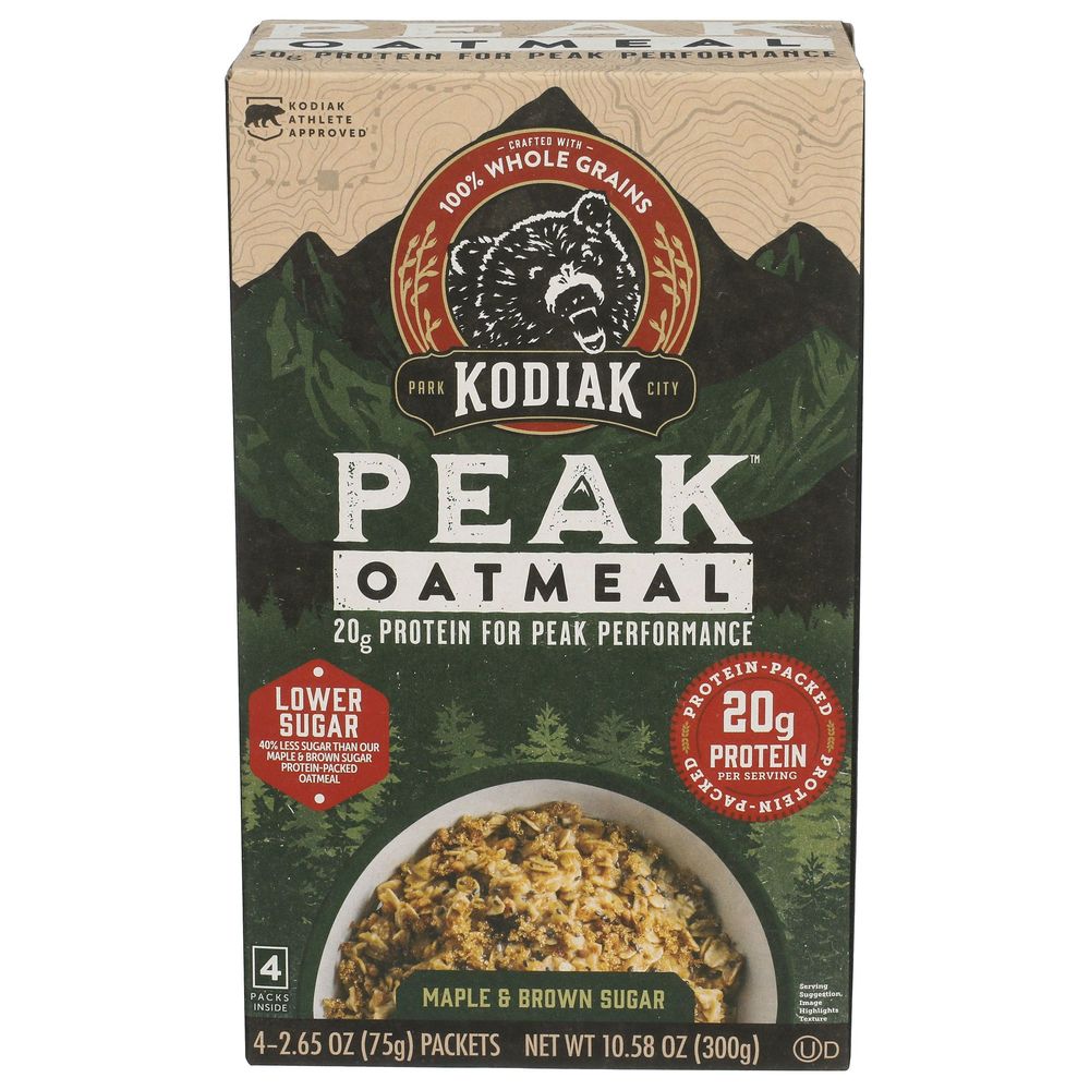 Kodiak Peak Maple and Brown Sugar Oatmeal, 10.58 Ounce -- 6 per case