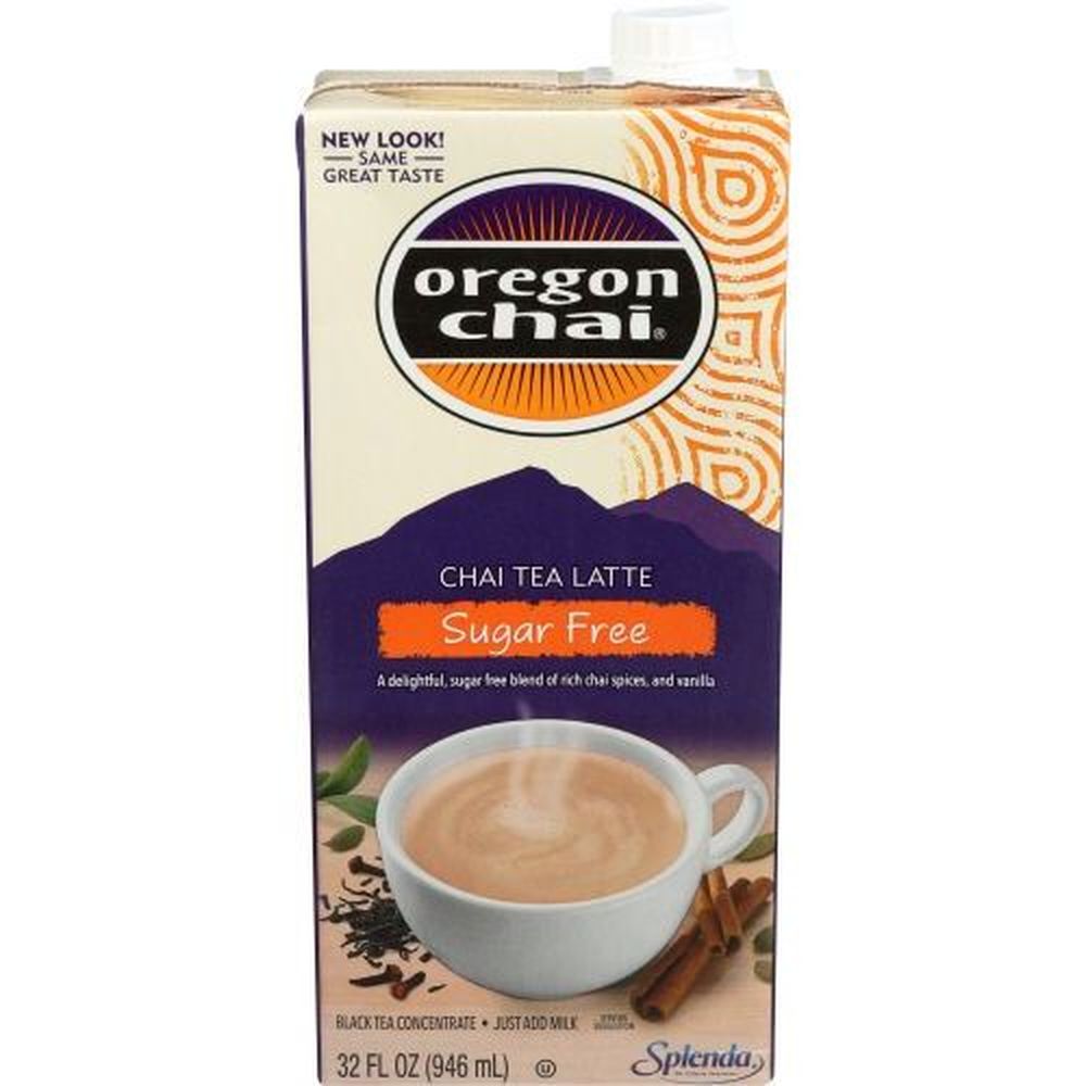 Oregon Chai Sugar Free Chai Tea Latte Concentrate, 32 Fluid Ounce -- 6 Per Case