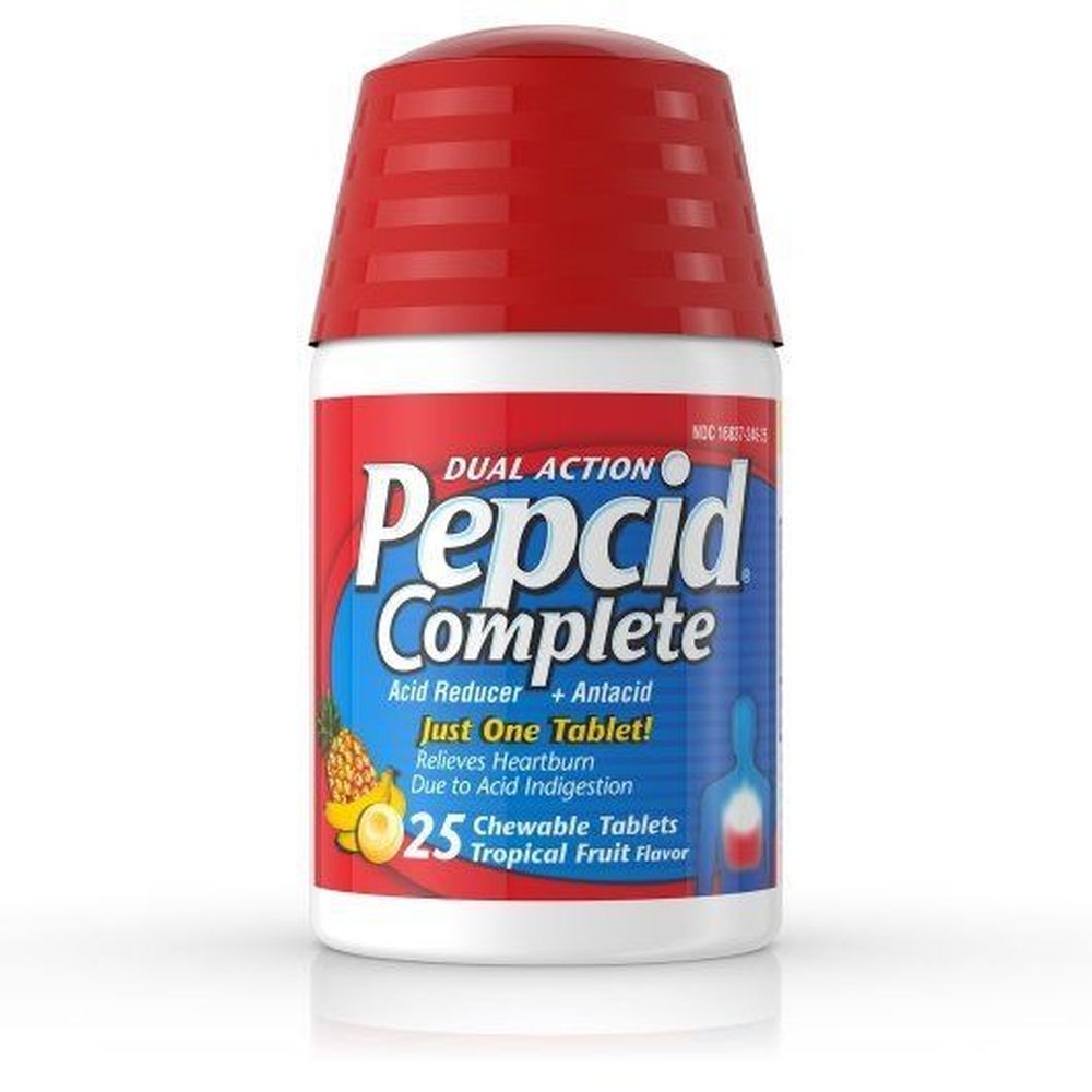 Pepcid Tropical Fruit Chew Tablet, 25 Count -- 36 Per Case
