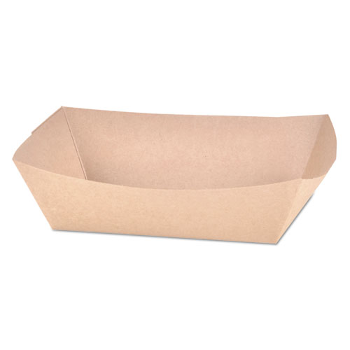 Sct Brown Kraft Paper Eco Food Tray, 2.5 Pound Capacity -- 500 Per Case