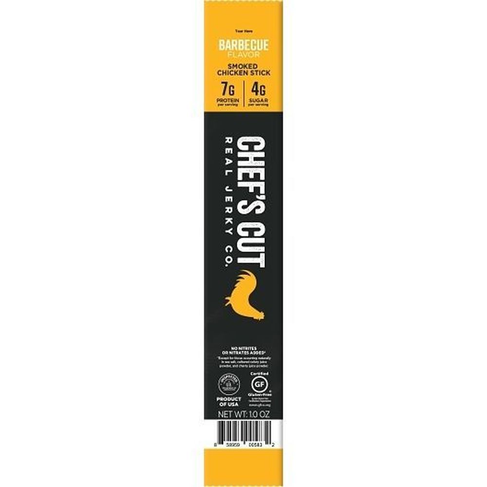 Chef's Cut Real Jerky Barbecue Chicken Snack Sticks, 1 Ounce -- 144 Per Case