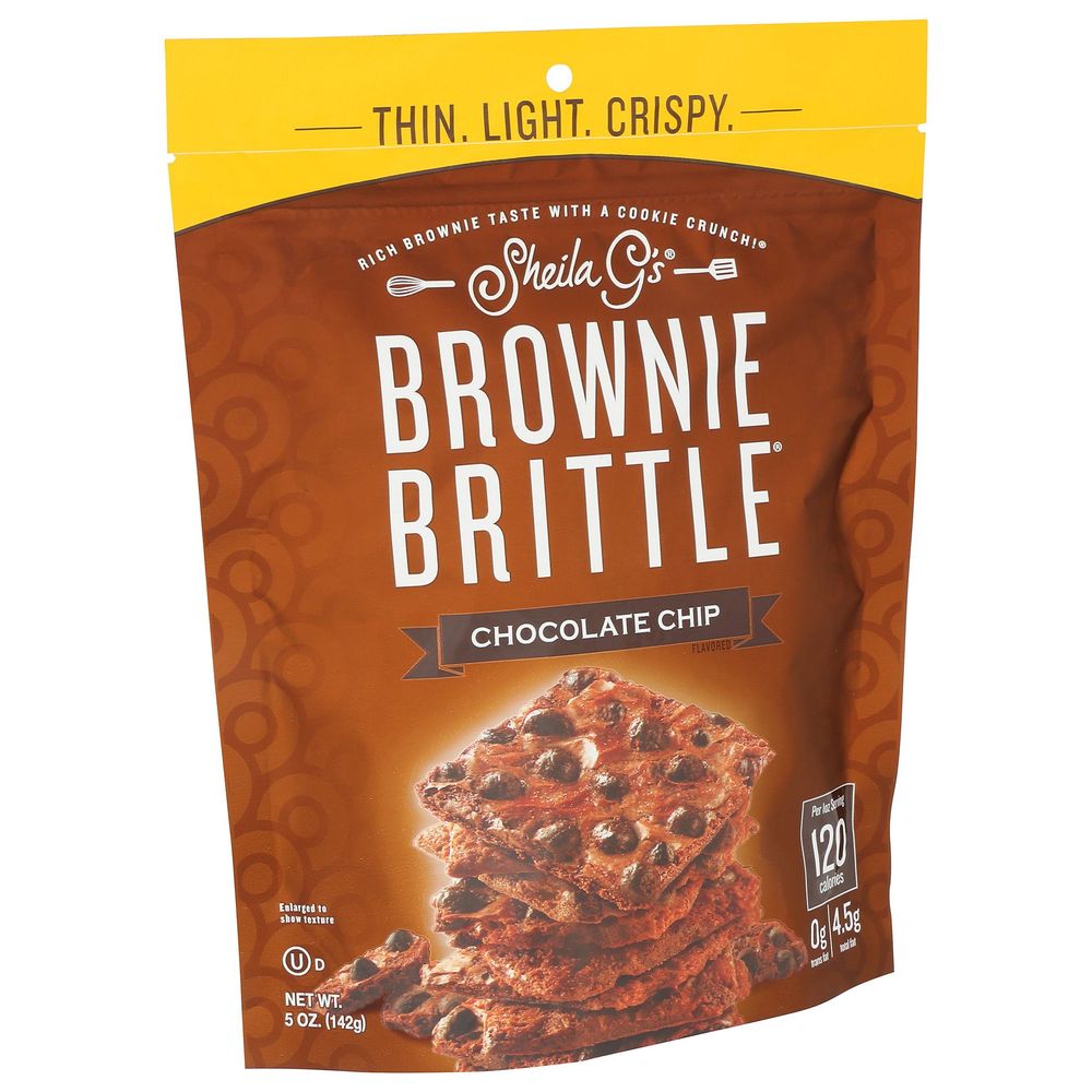 Sheila G's Chocolate Chip Brownie Brittle, 5 Ounce -- 6 Per Case