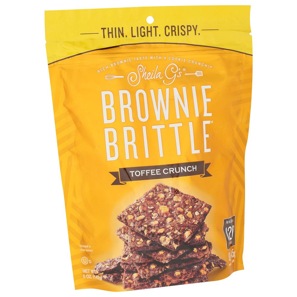 Sheila G's Toffee Crunch Brownie Brittle, 5 Ounce -- 6 Per Case