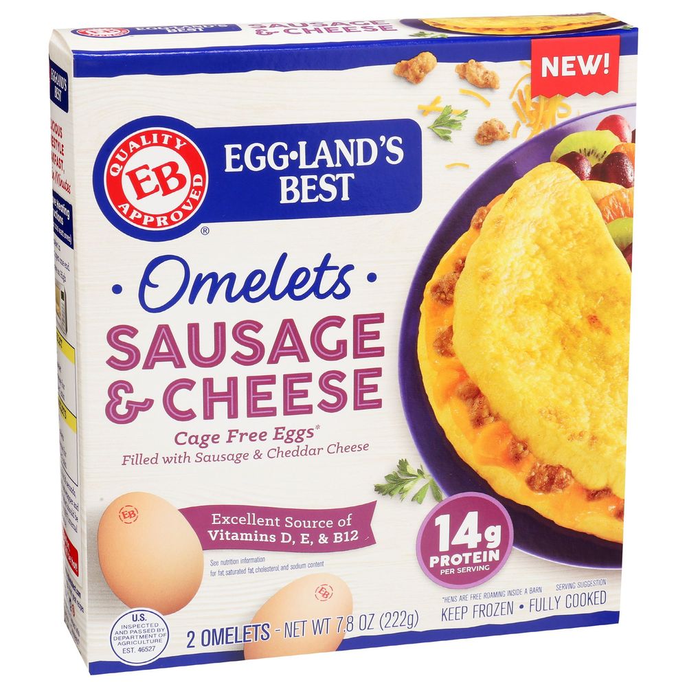 Egg Lands Best Sausage And Cheese Omelet, 7.8 Ounce -- 8 Per Case
