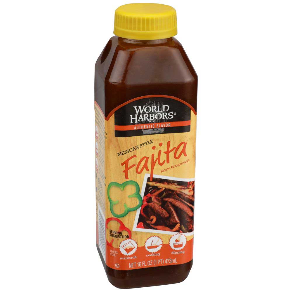 World Harbors Mexican Style Fajita Marinade And Sauce, 16 Ounce -- 6 Per Case