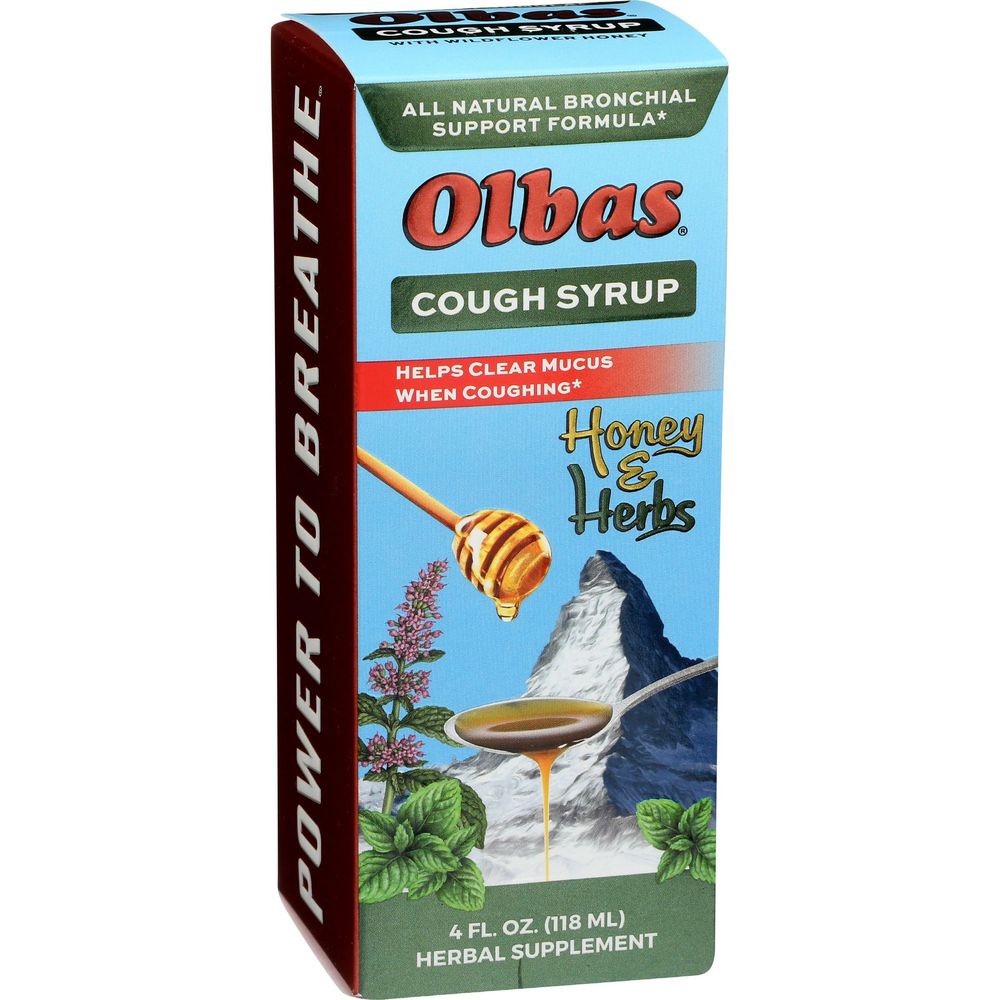Olbas Honey And Herbs Cough Syrup, 4 Ounce