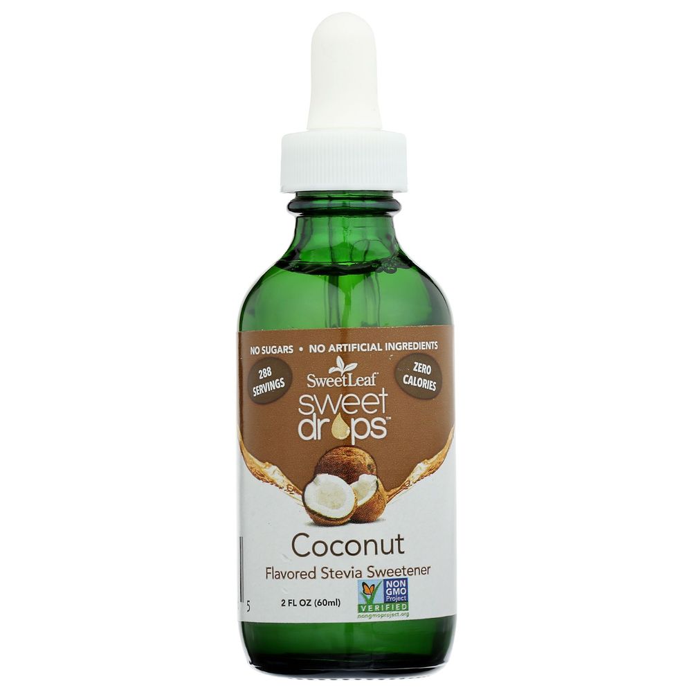 Sweet Leaf Sweet Drops Coconut Flavored Liquid Sweetener, 2 Ounce -- 3 Per Case