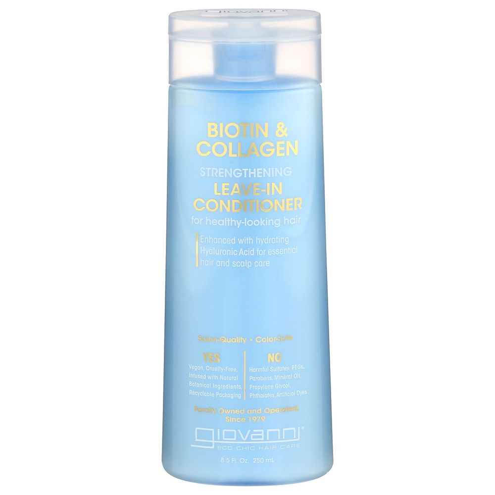 Giovanni Biotin And Collagen Leave In Conditioner, 8.5 Fluid Ounce