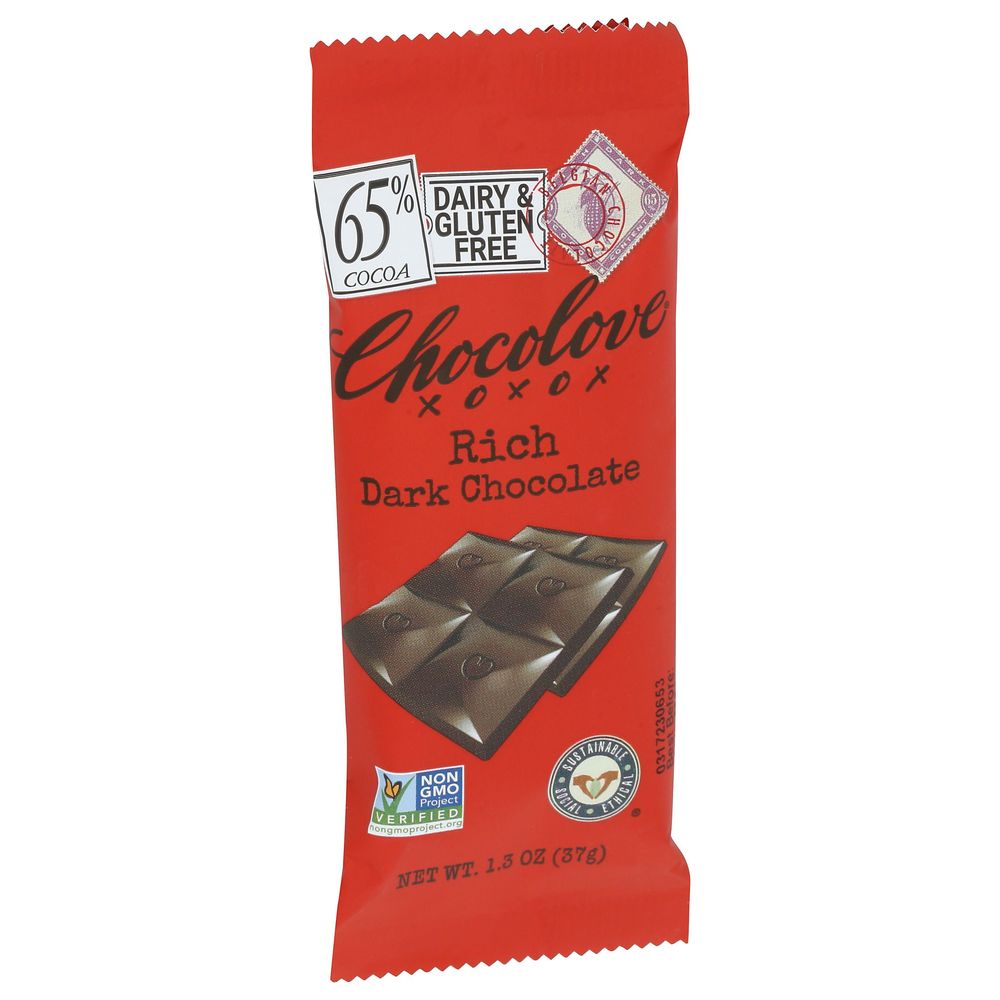 Chocolove Rich Dark Chocolate Bar, 1.3 Ounce -- 12 Per Case