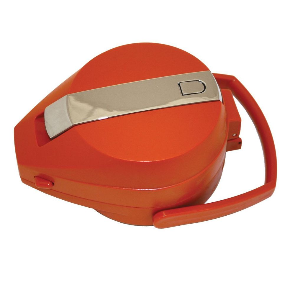 Service Ideas Color Me Svac Brushed Stainless Finish Vacuum Insulated Airpot With Orange Lever Pump Lid, 2.2 Liter Capacity