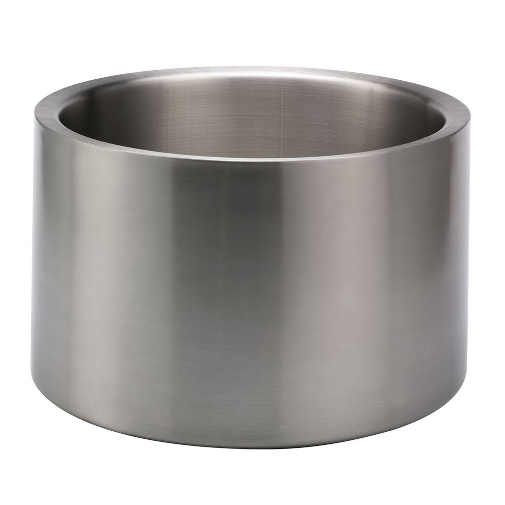 Service Ideas 18/8 Stainless Steel Brushed Finish Double Wall Party Tub Beverage Chiller, 7 Gallon Capacity