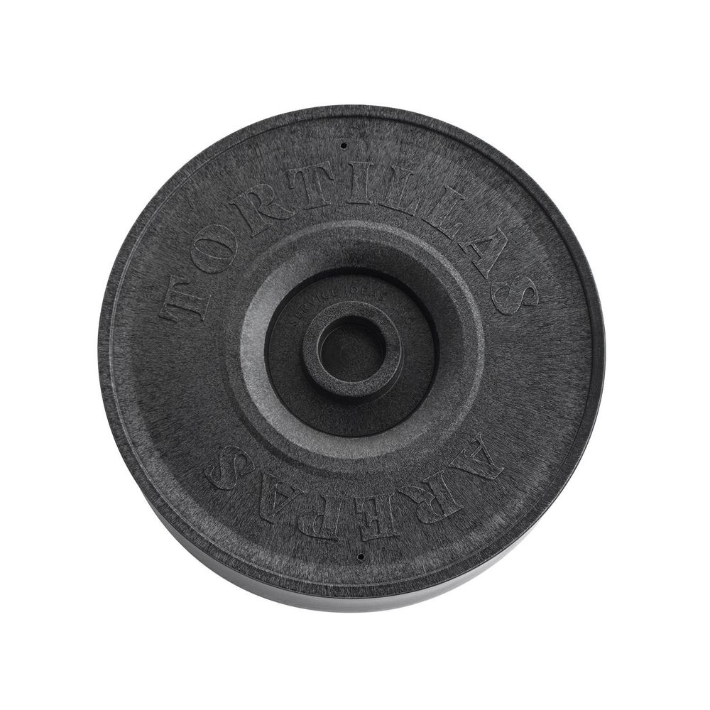 Service Ideas Fiesta Solutions Black Tortilla Warmer, 8.5 Inch