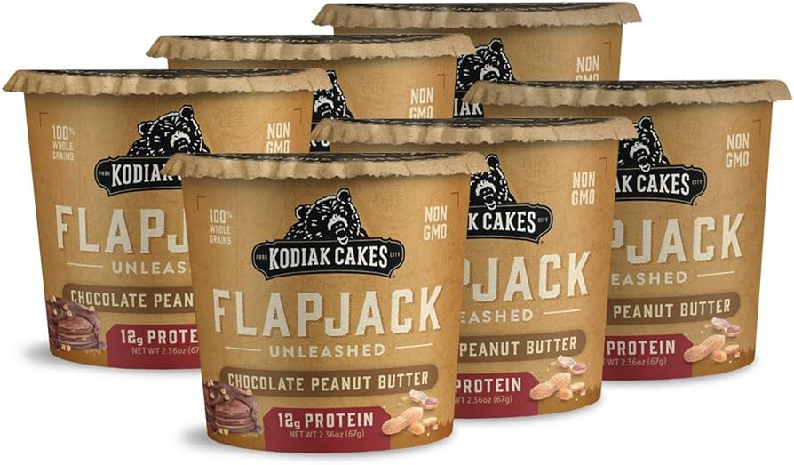 Kodiak Cakes Protein Peanut Butter and Chocolate Flapjack Cup, 2.36 Ounce -- 12 per case