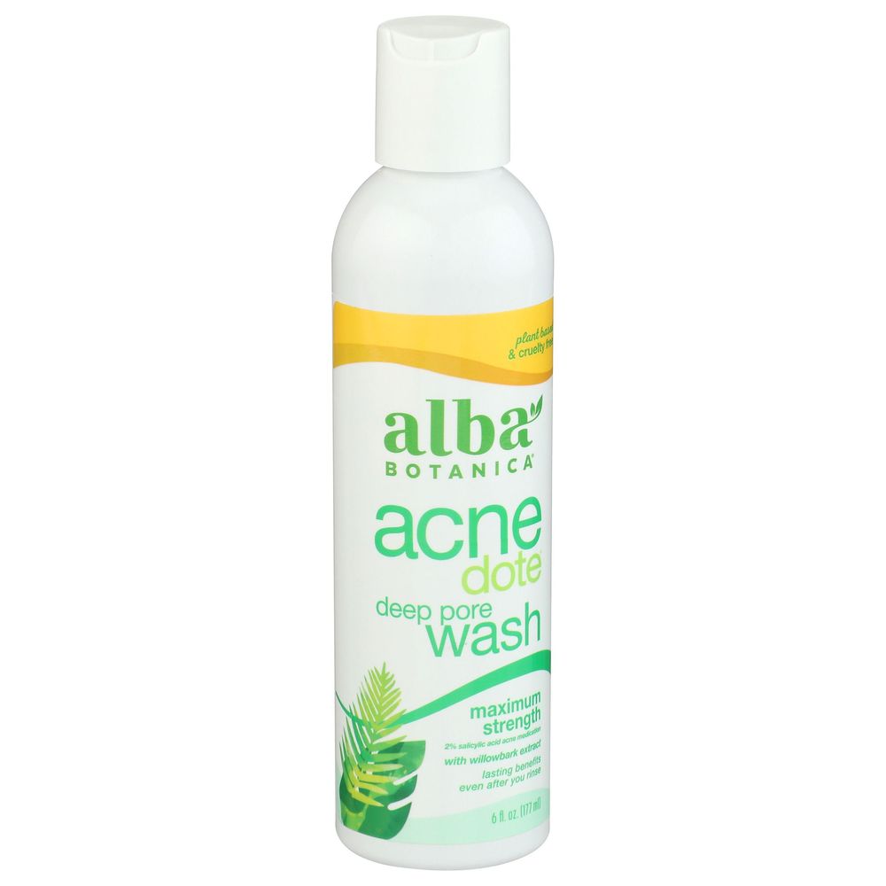 Alba Botanica Acnedote Deep Pore Wash, 6 Ounce