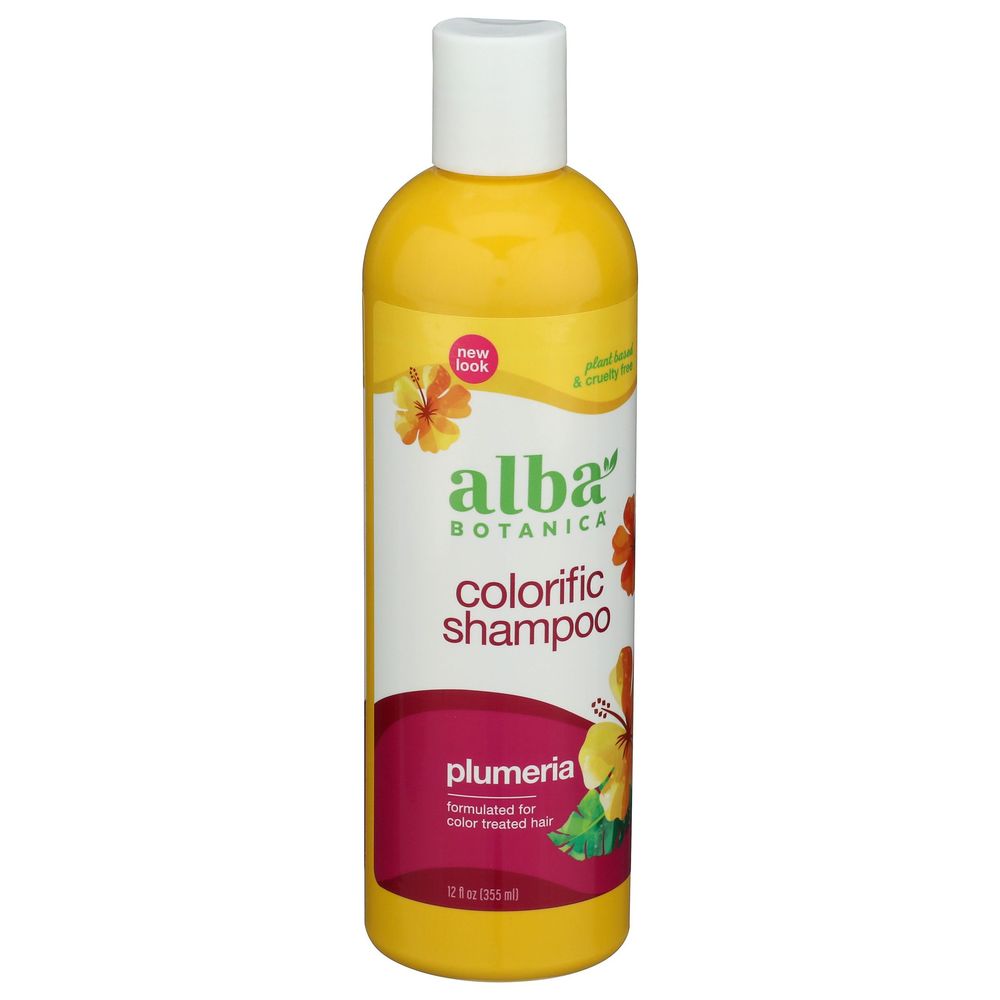 Alba Botanica Plumeria Colorific Shampoo, 12 Ounce