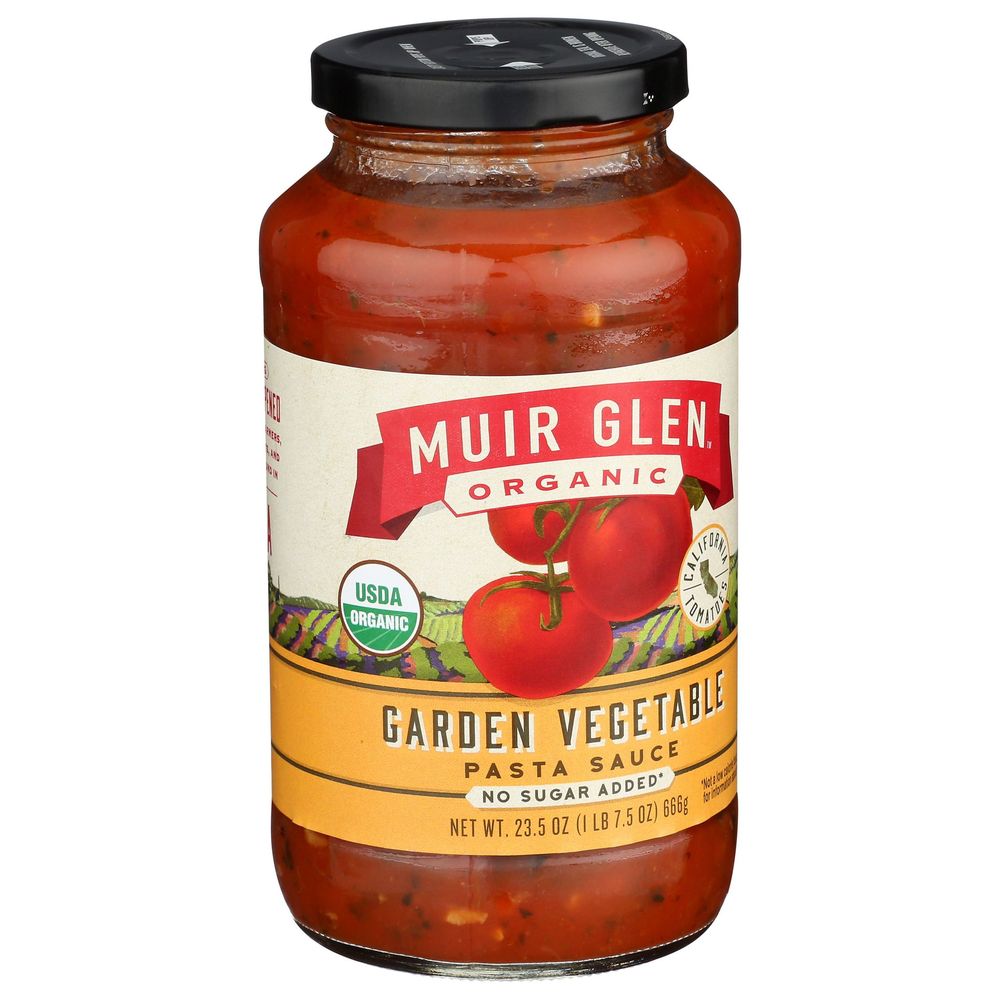 Muir Glen Organic Garden Vegetable Pasta Sauce, 23.5 Fluid Ounce -- 12 Per Case