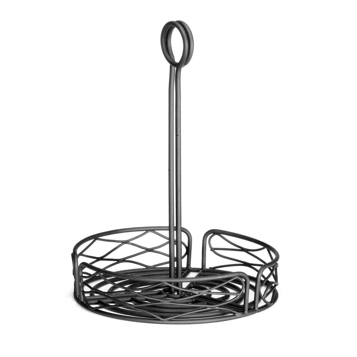 Tablecraft Artisan Collection Black Powder Coated Steel Round Versa Rack, 8 X 8 X 10 Inch -- 2 Per Case