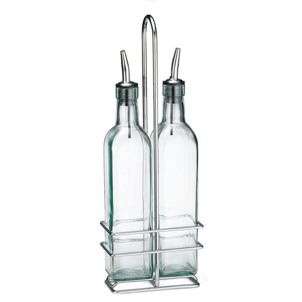 Tablecraft Prima Collection 18-8 Stainless Steel Oil And Vinegar Cruet Rack For 616 And 916, 5.125 X 2.75 X 14.5 Inch -- 6 Per Case