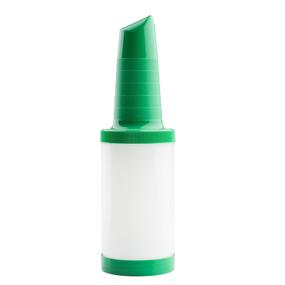 Tablecraft One-piece Pourmaster 1 Quart High Density Polyethylene Green Complete Pourer, 3.6875 X 3.6875 X 12.5 Inch -- 12 Per Case