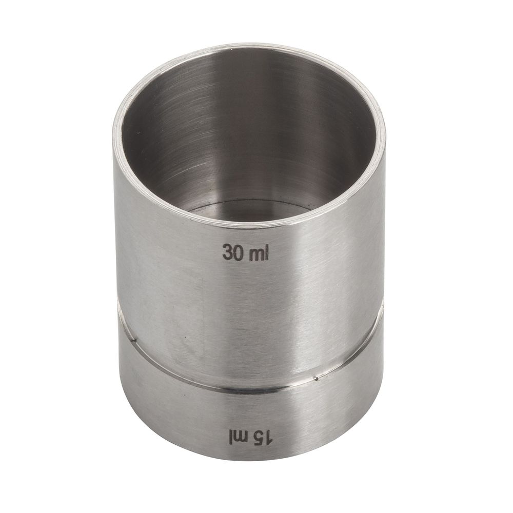 Tablecraft 200 Series Stainless Steel Thimble Jigger, 0.5 And 1 Ounce Capacity -- 6 Per Case
