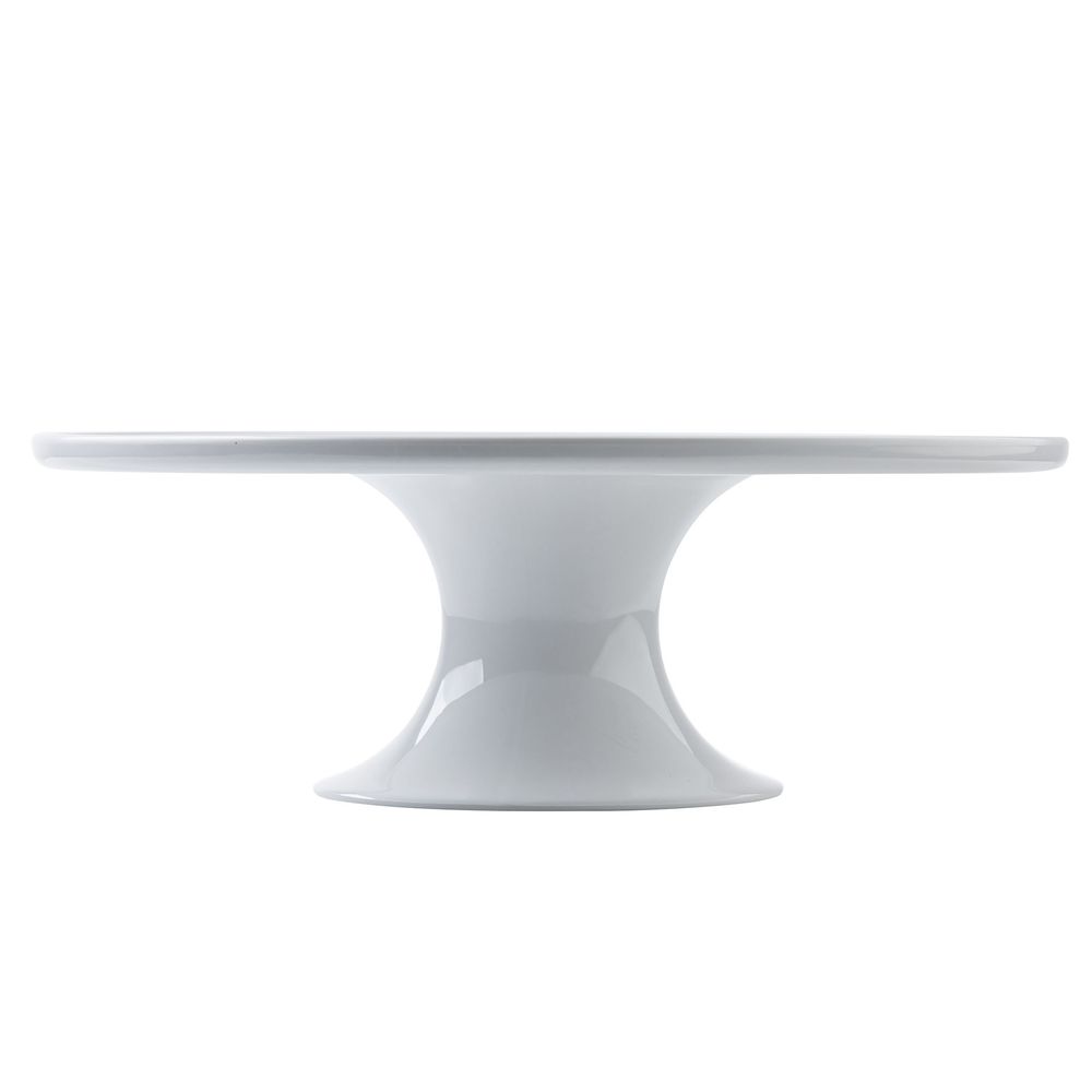 Tablecraft Melamine White Round Cake Stand, 11.5 X 11.5 X 4 Inch