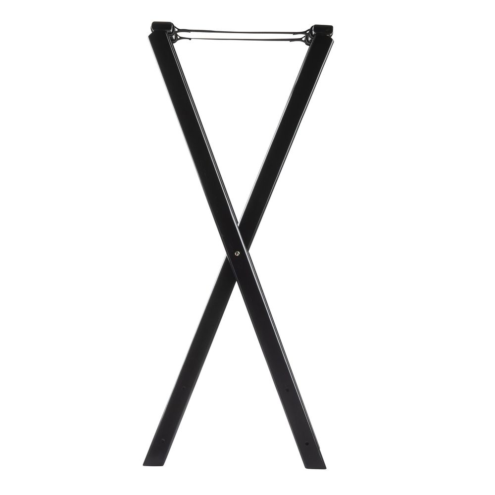 Tablecraft Mahogany Rubberwood Black Tray Stand, 17 X 16 X 38 Inch