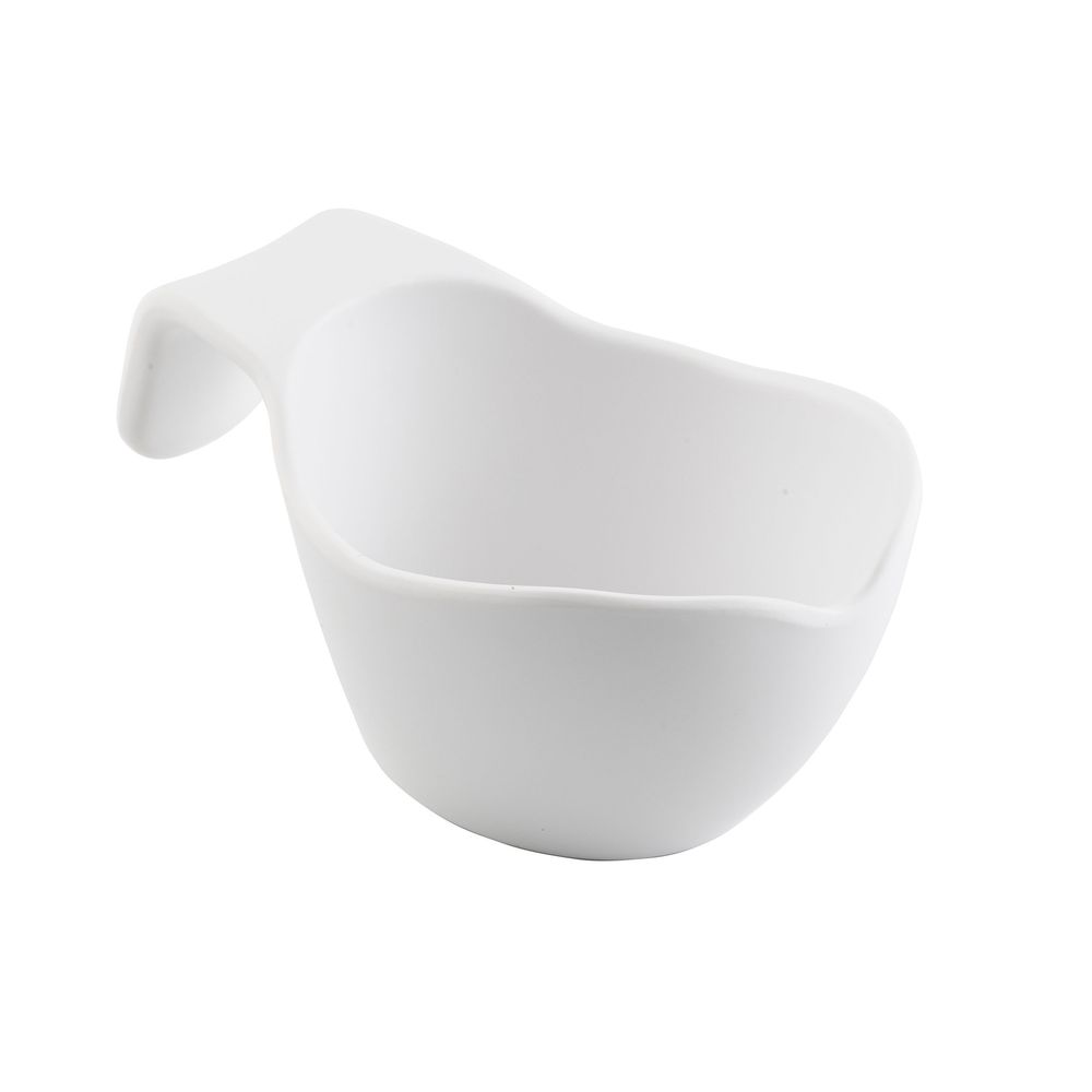 Tablecraft White Melamine Stackable Sauce Boat, 3 Ounce Capacity -- 20 Per Case