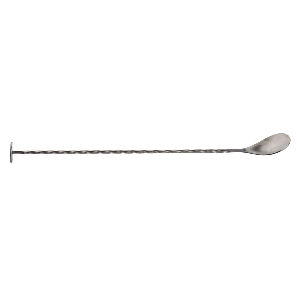 Tablecraft 18-8 Stainless Steel Gunmetal Finish Bar Spoon, 1.125 X .875 X 10.75 Inch -- 6 Per Case