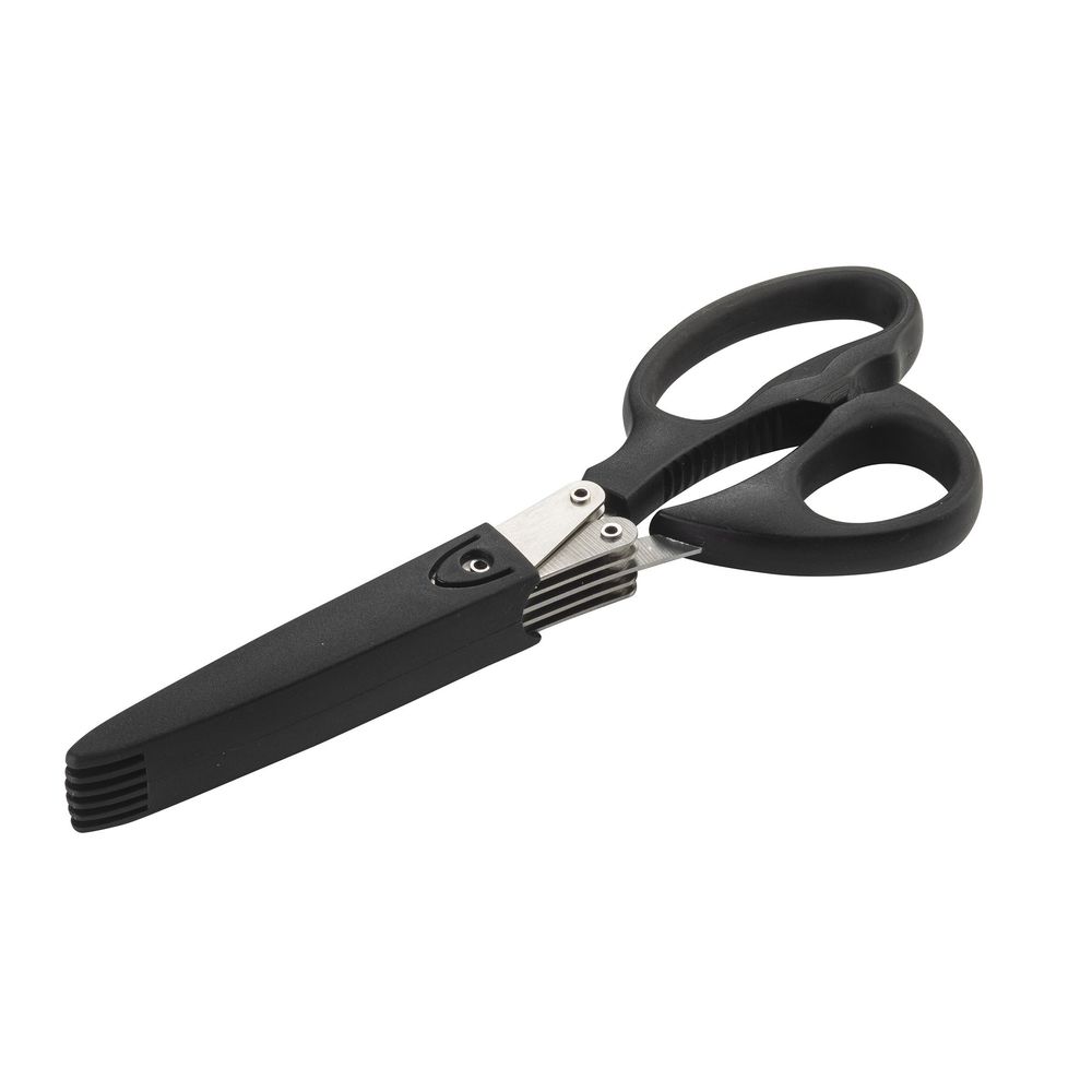 Tablecraft Perfectgrip Stainless Steel Herb Scissors With Black Handle, 8.25 X 3.25 X .75 Inch -- 12 Per Case