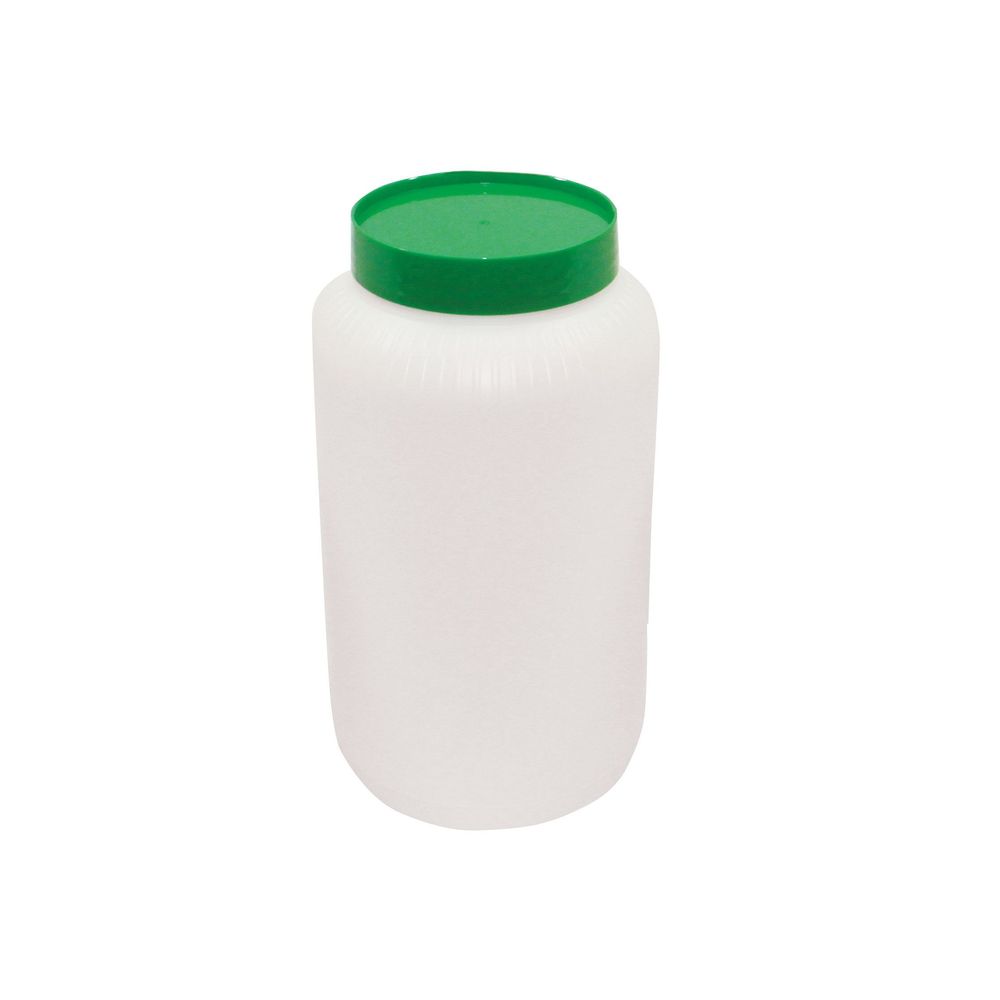 Tablecraft Pourmaster High Density Polyethylene 0.5 Gallon Backup Mix Bottle With Green Cap, 4.875 X 4.875 X 8.75 Inch -- 6 Per Case