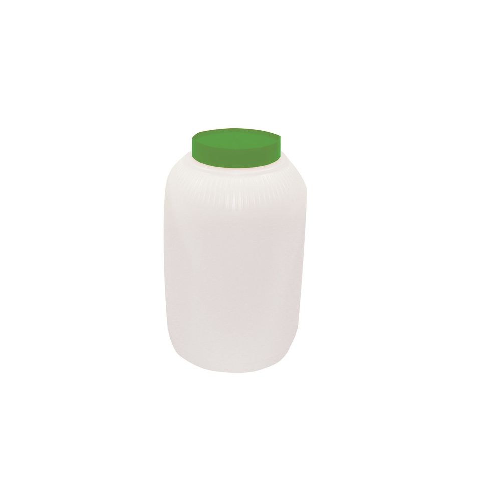 Tablecraft Pourmaster High Density Polyethylene 1 Gallon Backup Mix Bottle With Green Cap, 6 X 6 X 10 Inch -- 6 Per Case